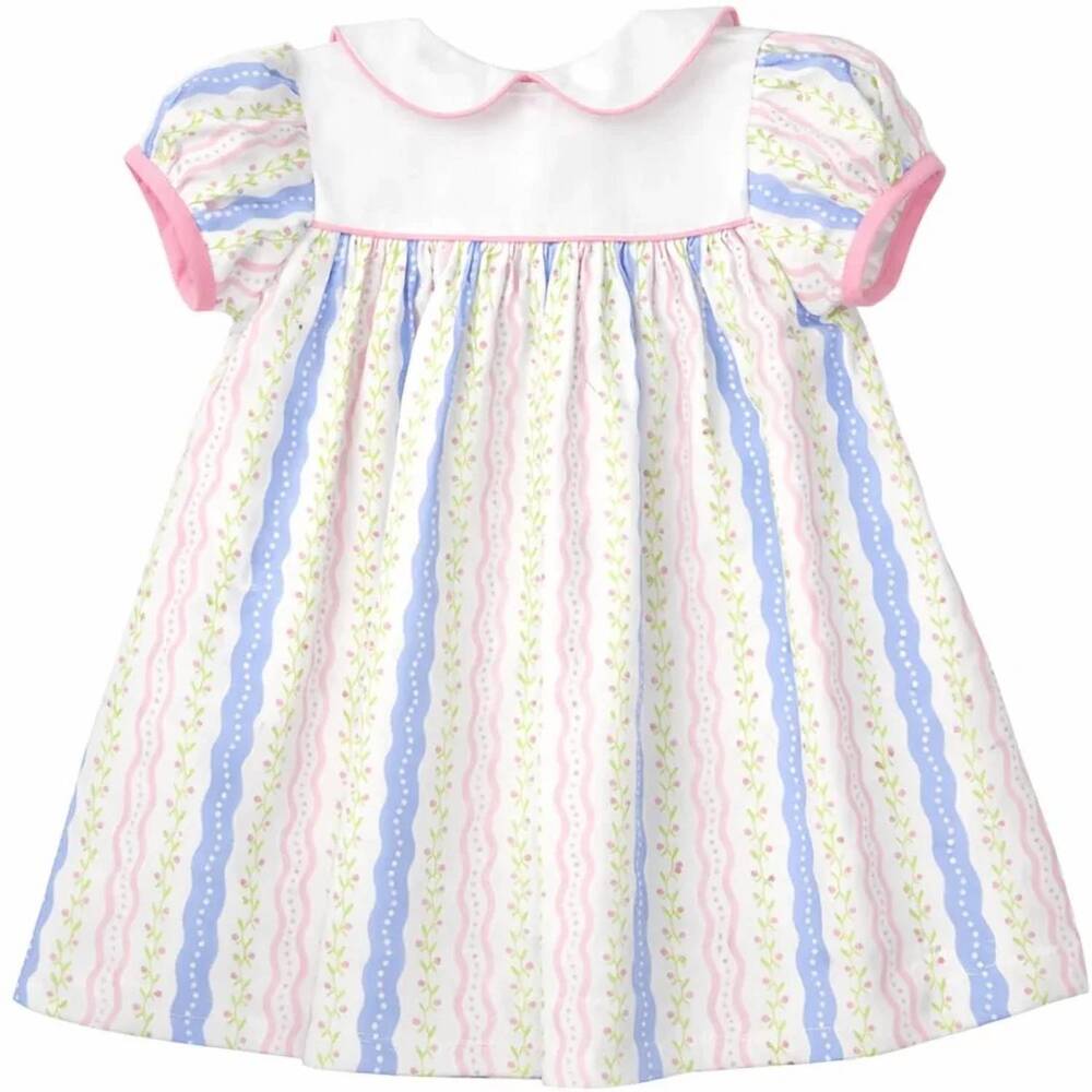 NEW FUNTASIA TOO girls floral stripe float dress in pink